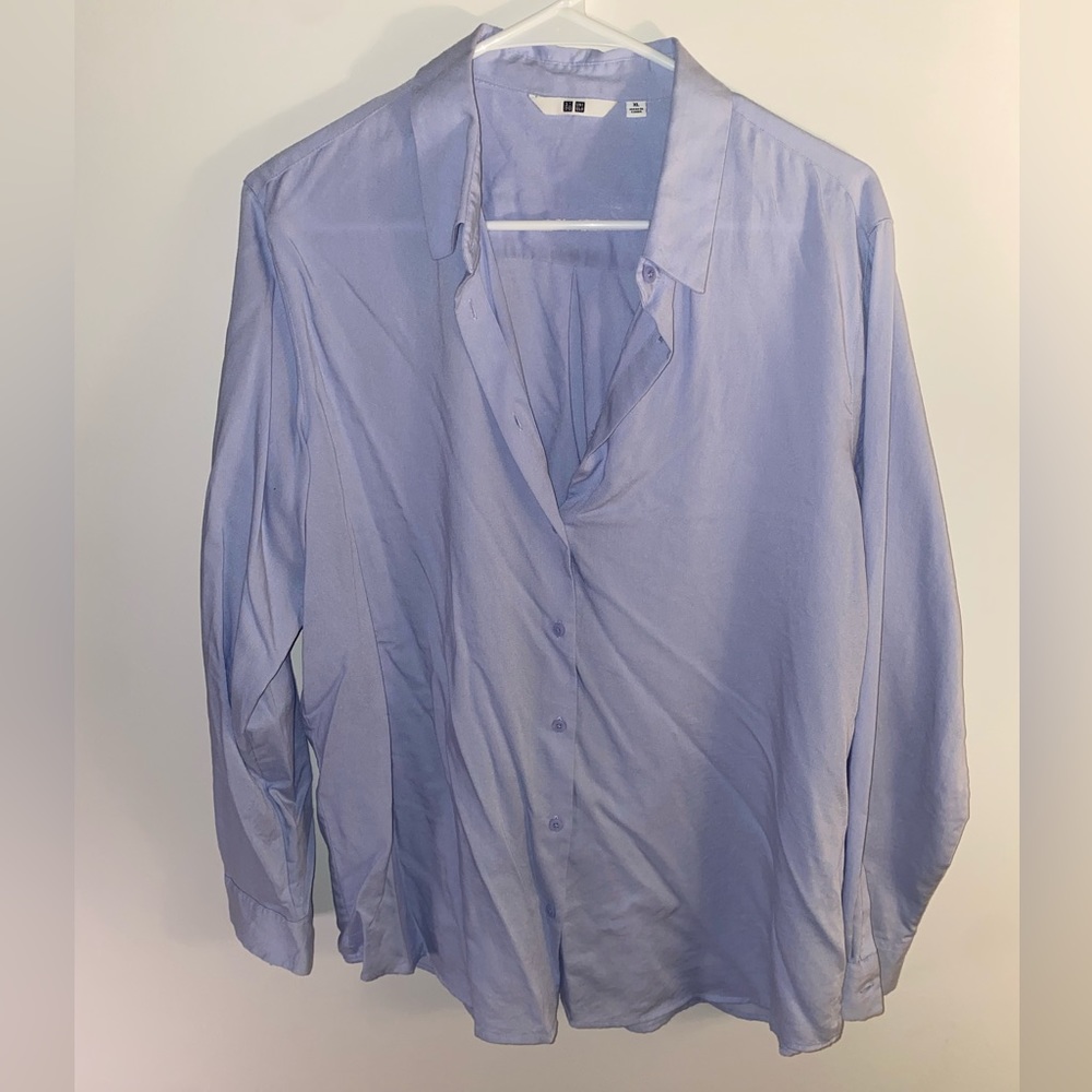 Uniqlo Rayon Long-Sleeve Blouse